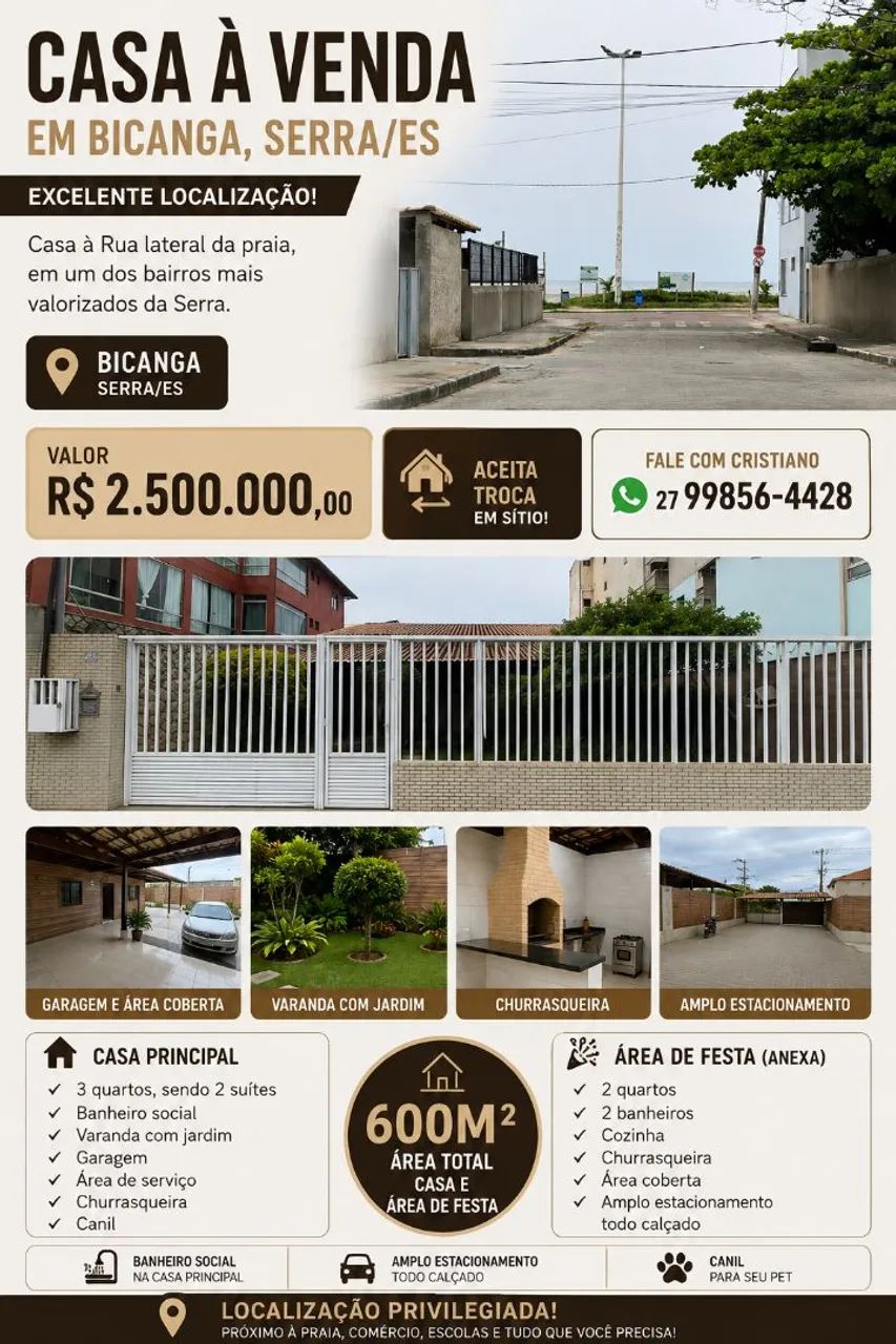 CASA COM AREA DE FESTA 