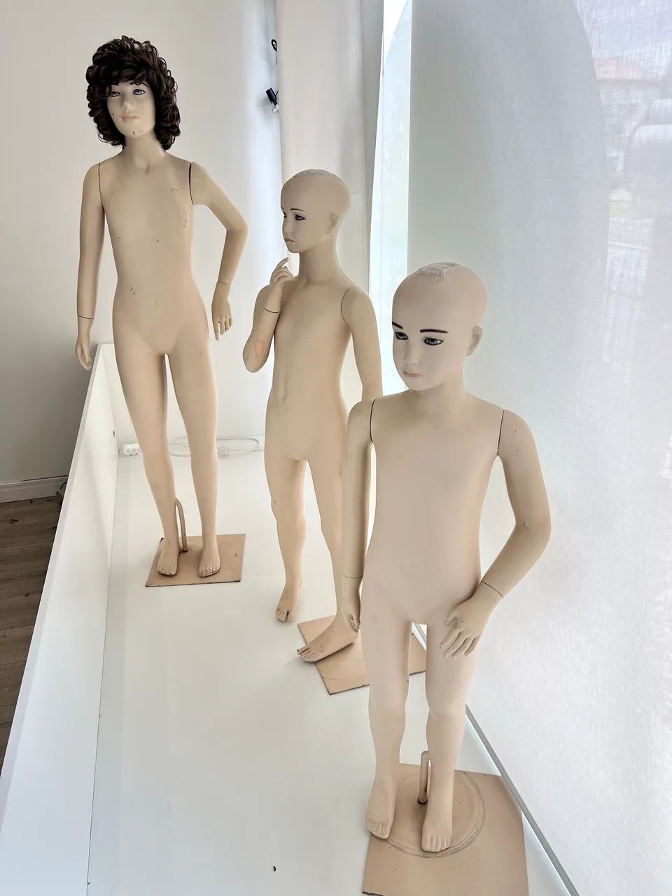 Kit 3 manequins de fibra loja