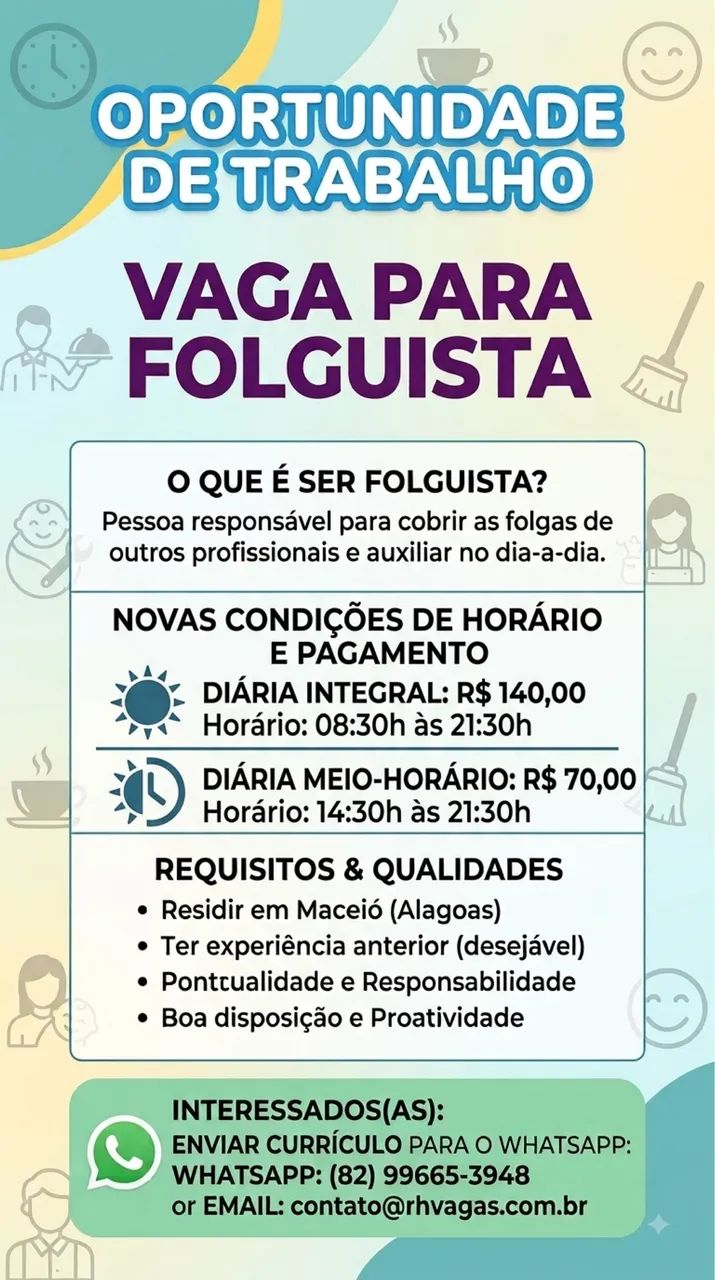 Vaga para vendedor(a)