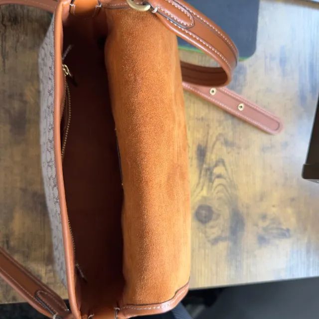 Bolsa Coach Tabby Shoulder Bag 26 Tan/Rust Original - Foto 3