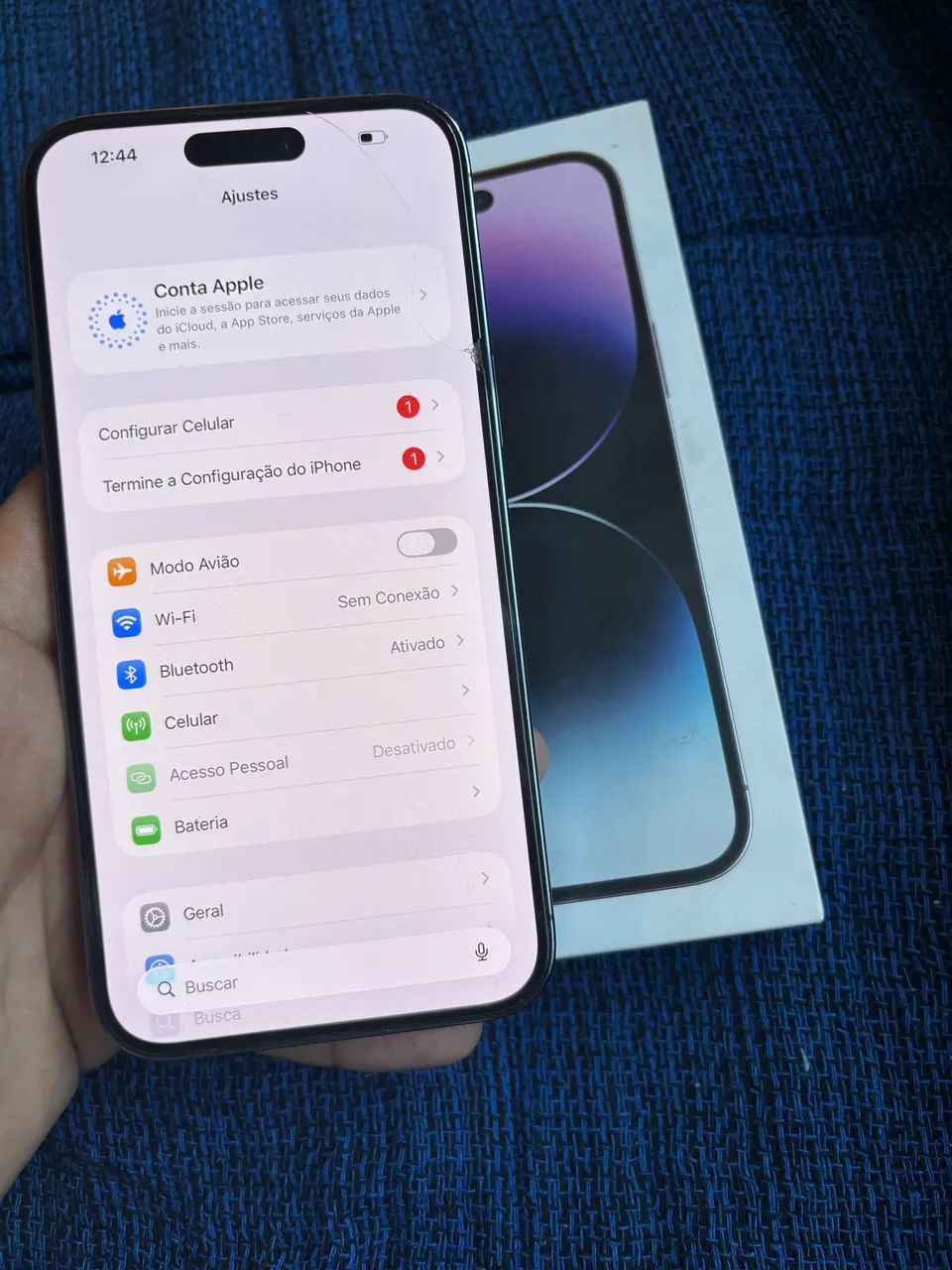 IPHONE 14 PRO MAX 256GB ZERADO NA CAIXA TODO ORIGINAL ACEITO INFERIOR E VOLTA !!!