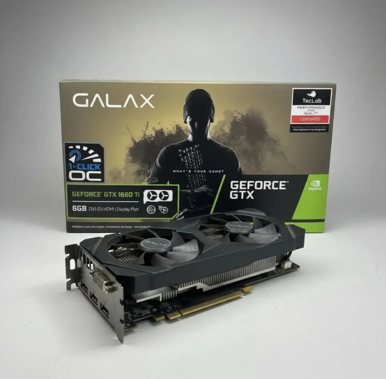 Placa De Vídeo Nvidia Galáx Geforce Gtx Geforce Gtx 1660 6gb