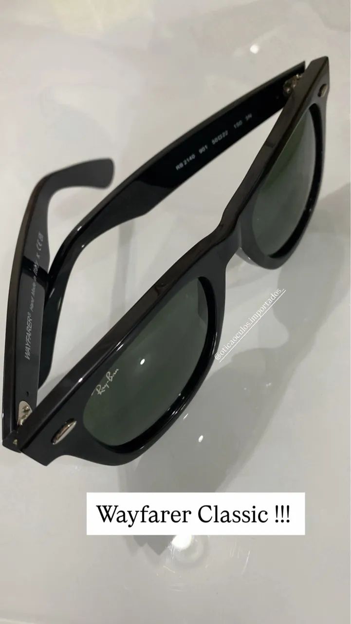 Óculos de sol RayBan wayfarer Classico original  - Foto 3