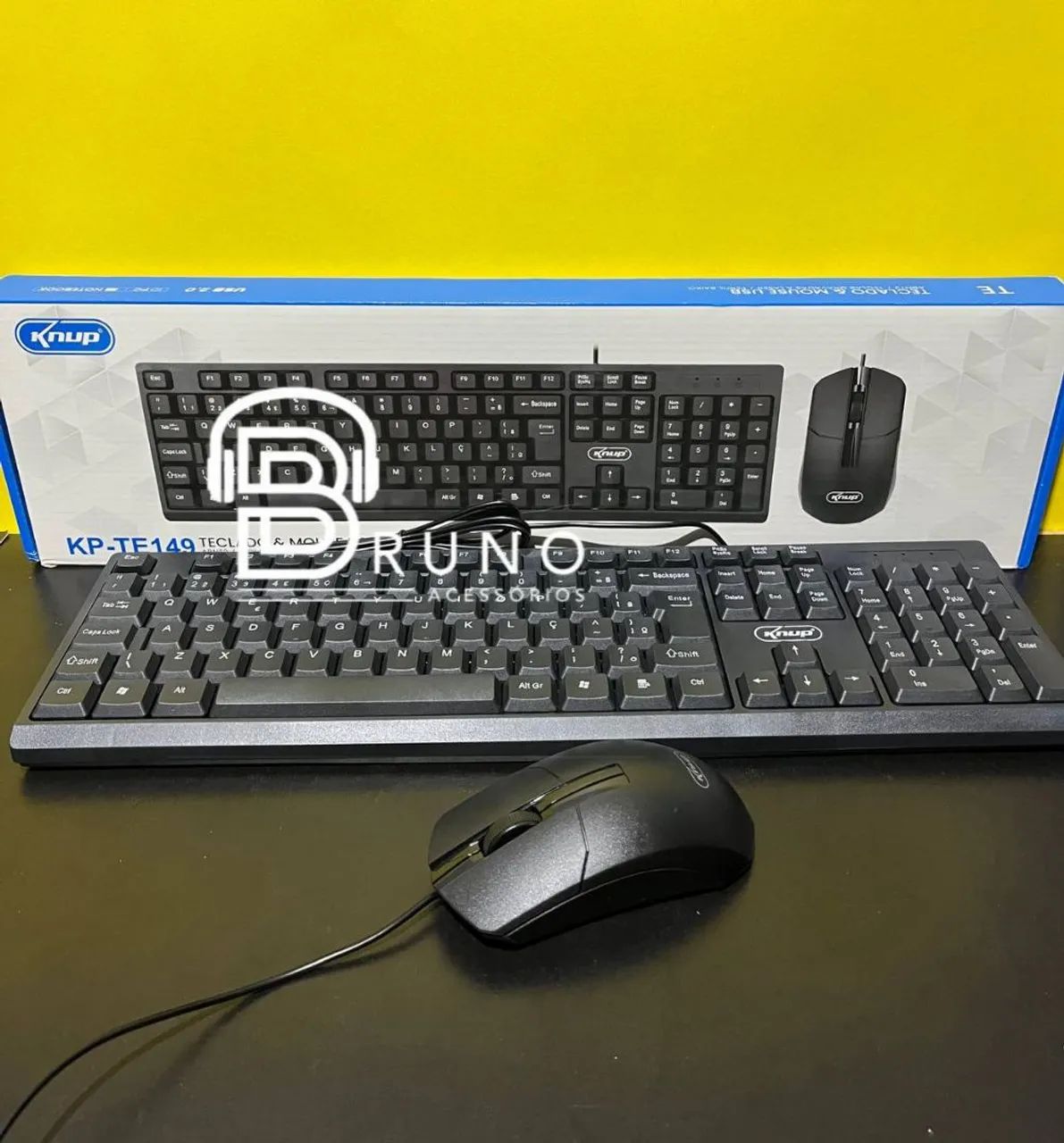 Teclado e mouse com fio escritório  - Foto 2