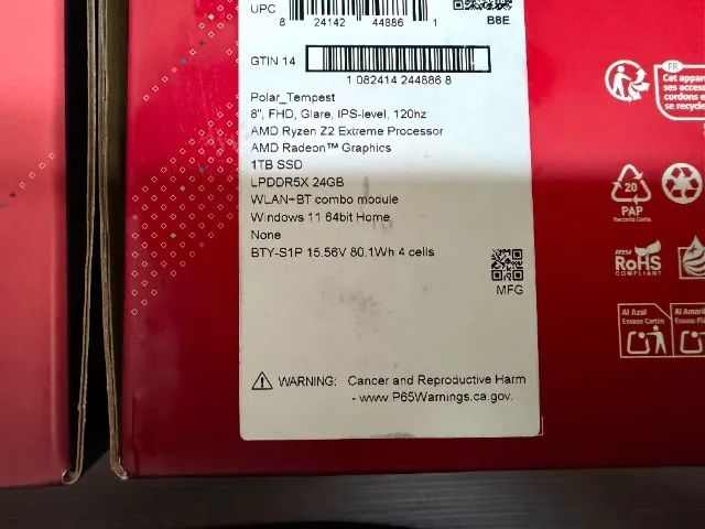 MSI CLAW A8 AMD Z2 EXTREME 24GB RAM 1TB SSD - NOVO - LACRADO -   BH SAVASSI  - Foto 6