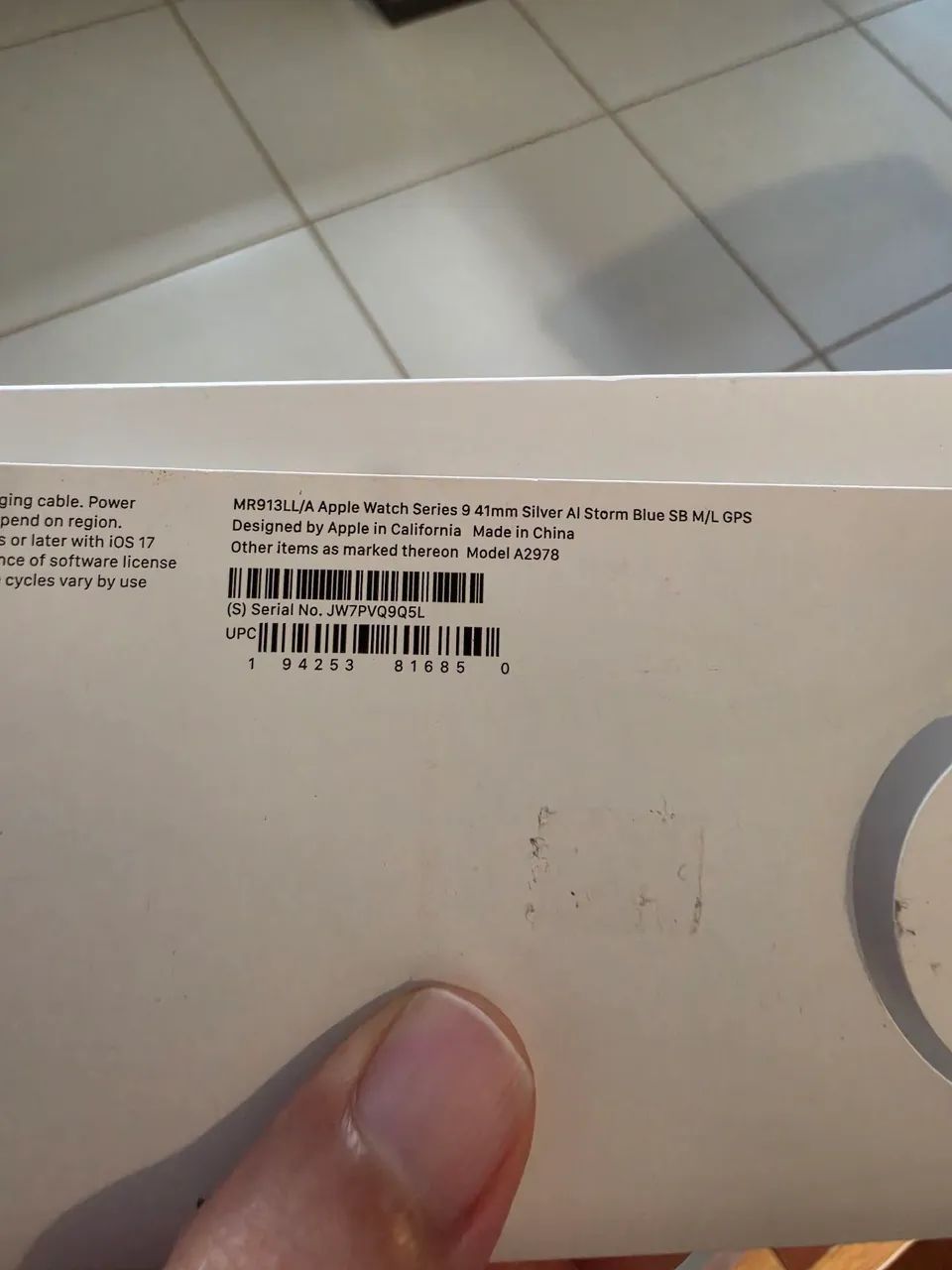 Apple Watch 9 41mm Silver Storm Blue impecável - Foto 3
