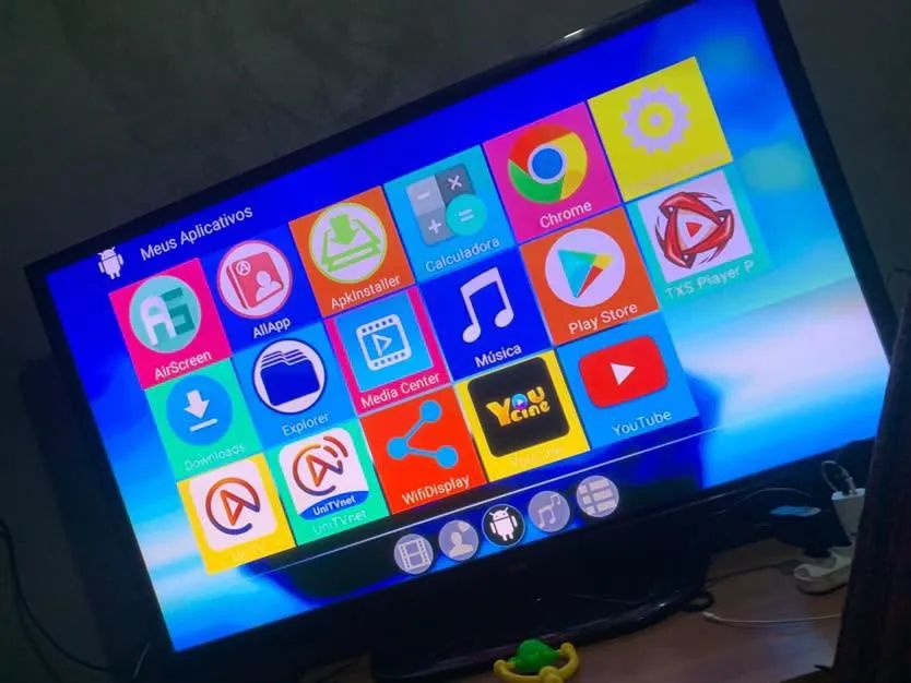 Tv 55 polegadas não é smart