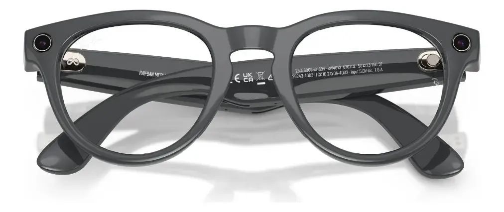 Oculos Ray-ban Meta Headliner 2 Shiny Ast Grey / Trans Emerald Transitions