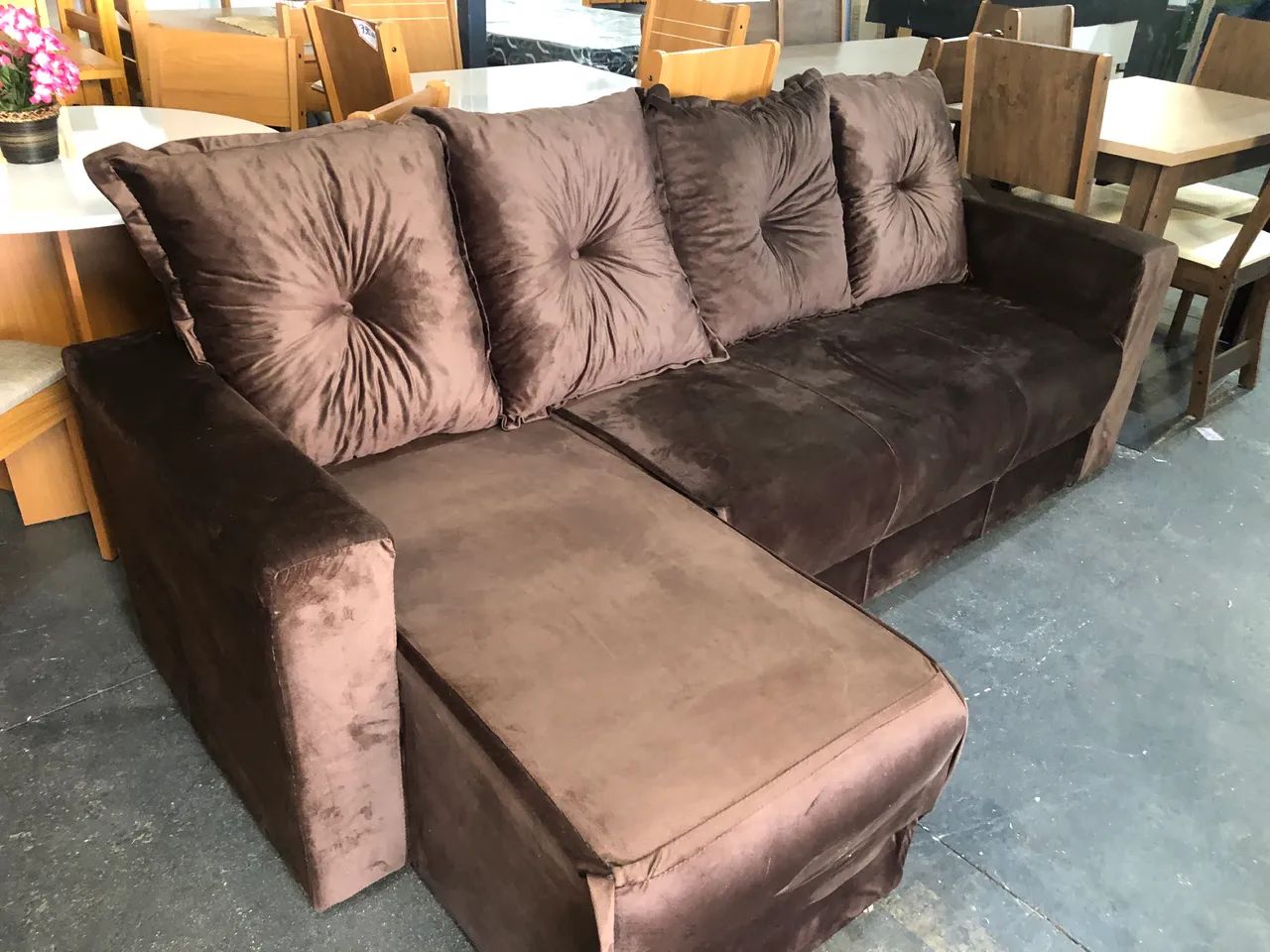 Sofá chaise / NOVO / ENTREGAMOS 