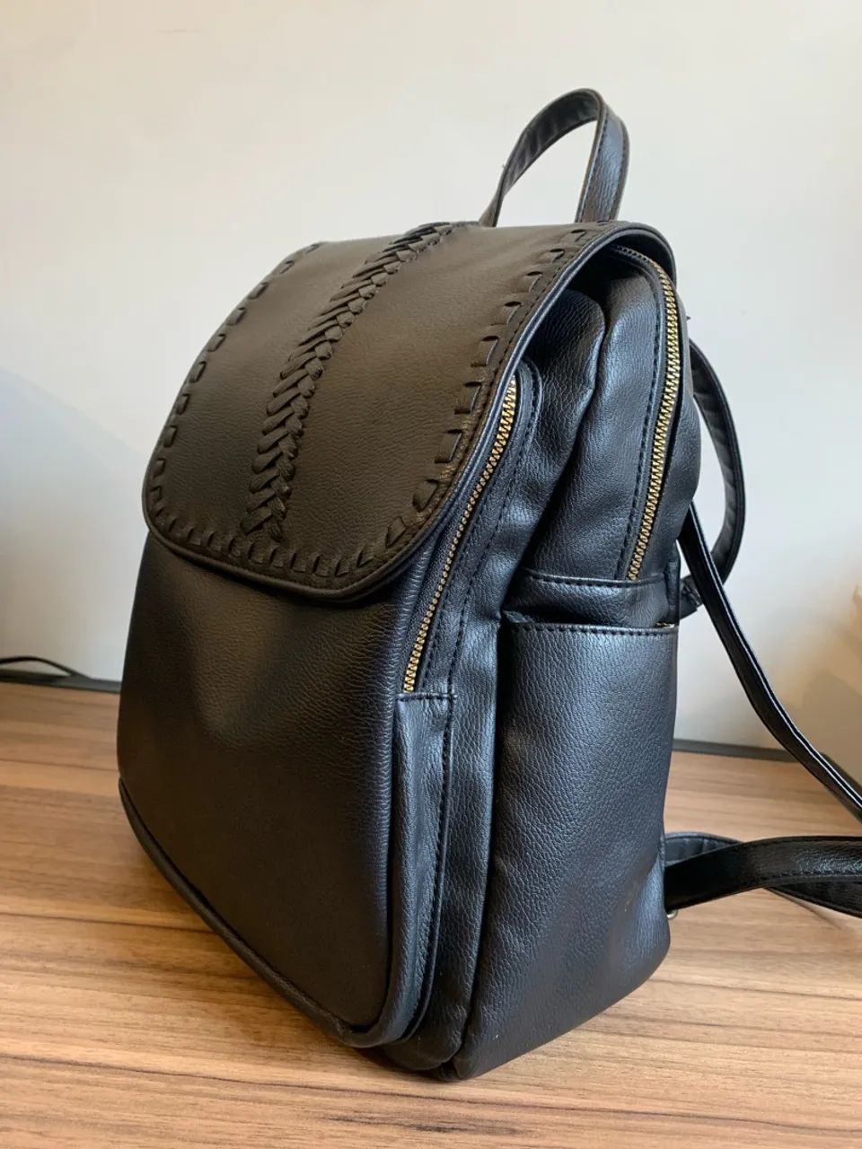 Mochila de couro TAM médio  - Foto 2
