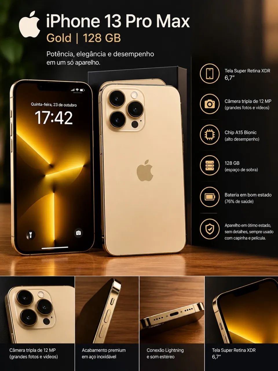 iPhone 13 Pro Max Gold