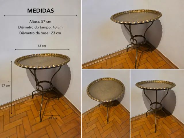 Mesa redonda de canto - Foto 5