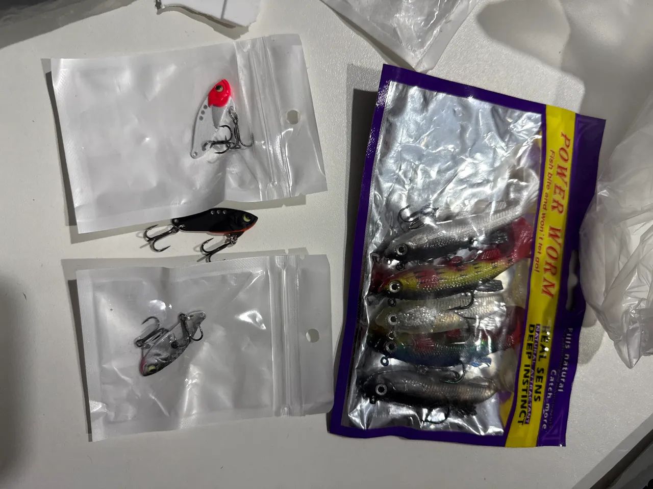Kit isca artificial de peixe 