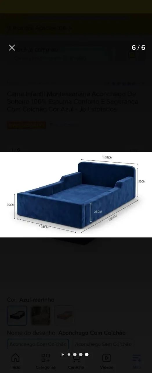 Vendo cama infantil montessoriana