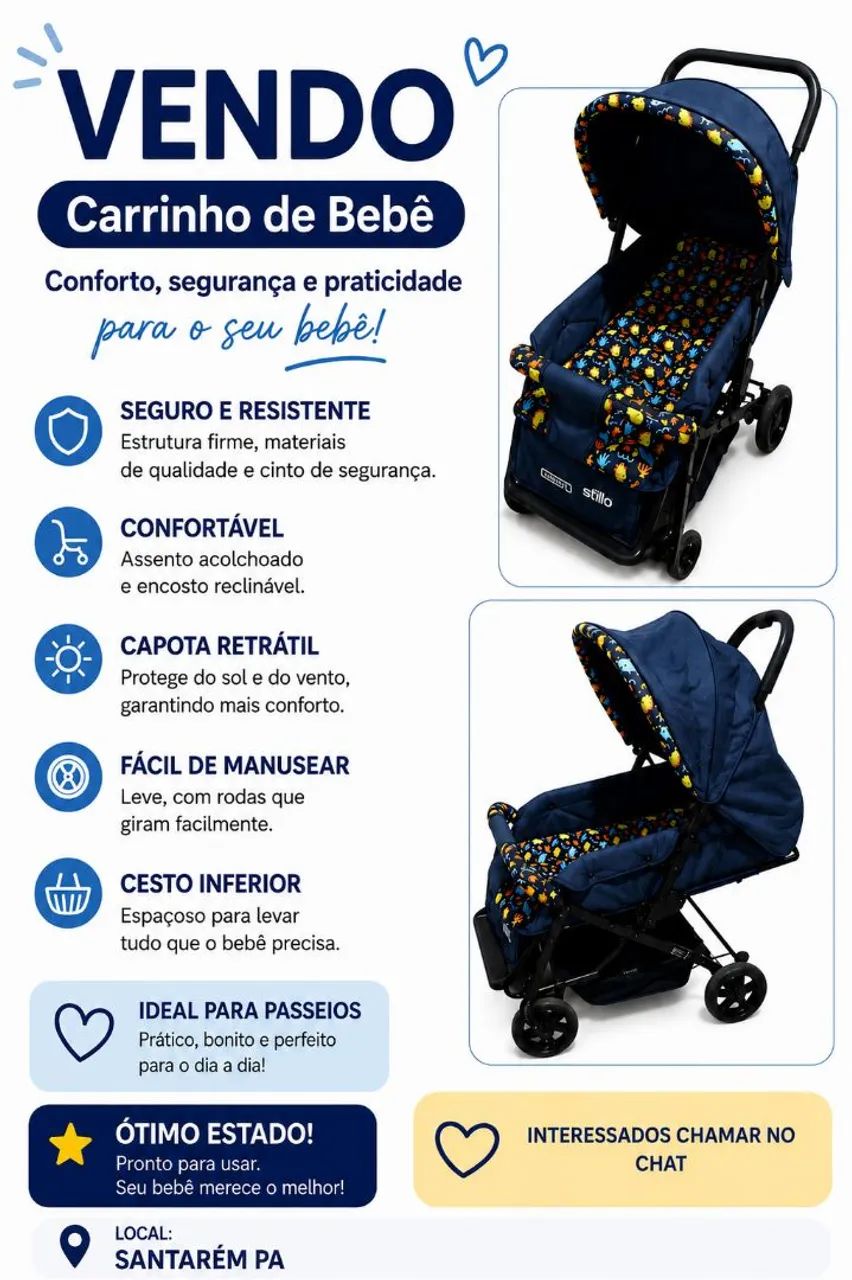 Carrinho para bebê 