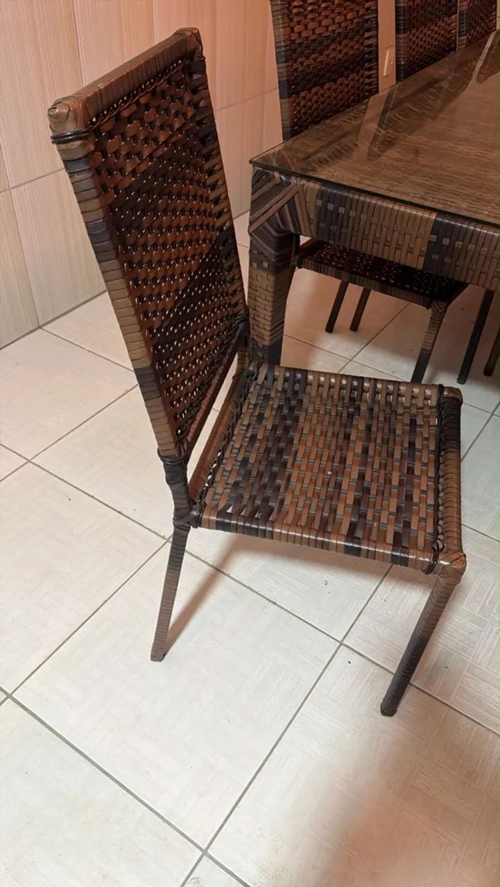 VENDO mesa de vidro 10 lugares  - Foto 2