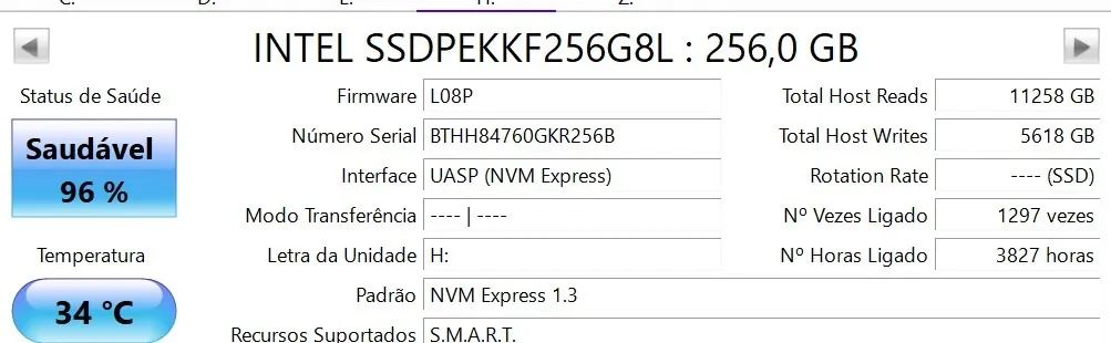 SSD M2 nvme 256gb intel - Foto 2