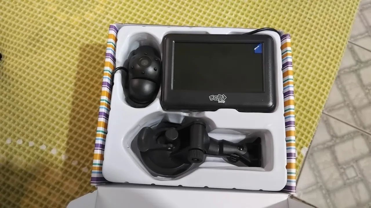 Câmera espelho retrovisor ver bebe carro
