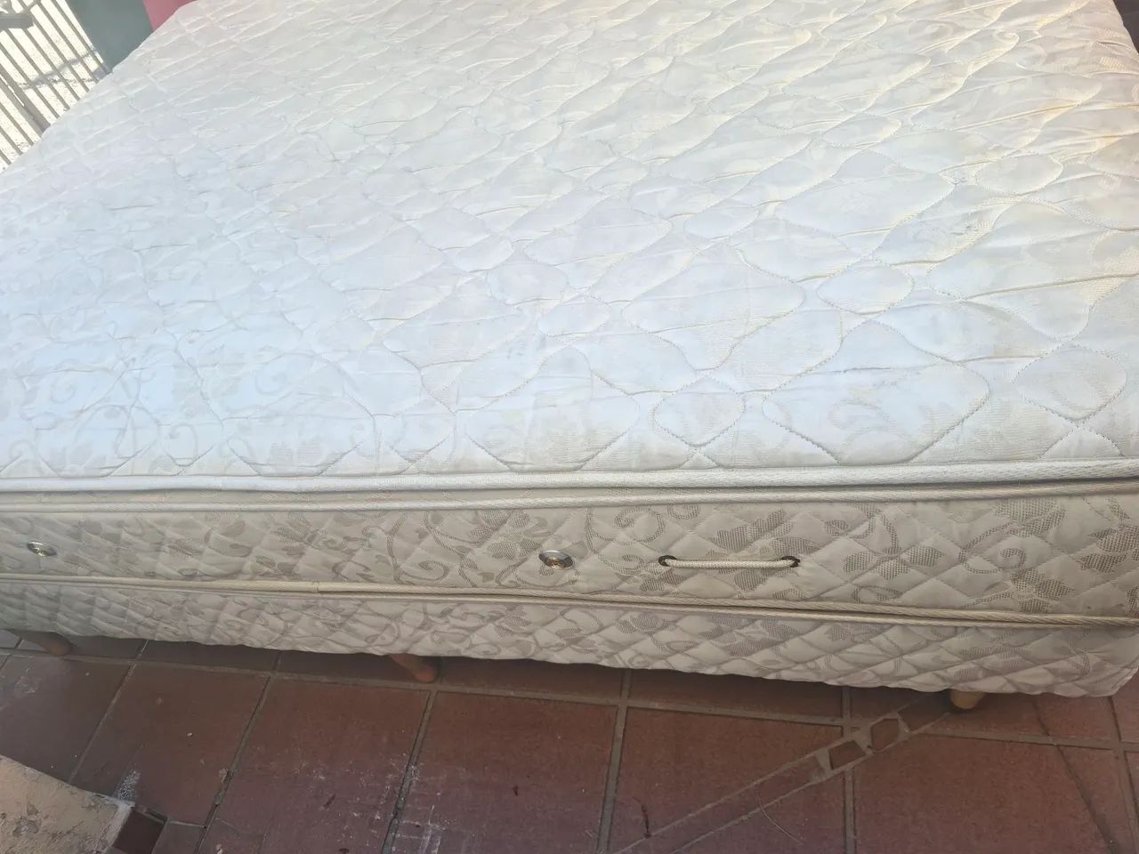 Box bipartido queen size e colchão molas ensacadas 158x1.98 - Foto 5