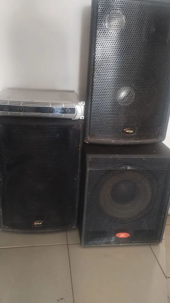 Vendo som com potência behringer ,,tel. * - Foto 2