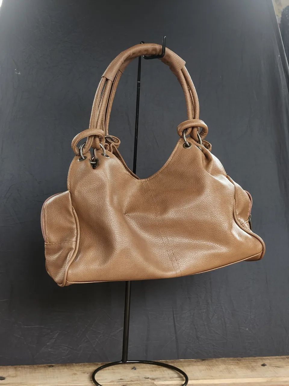 Bolsa de couro marrom 
