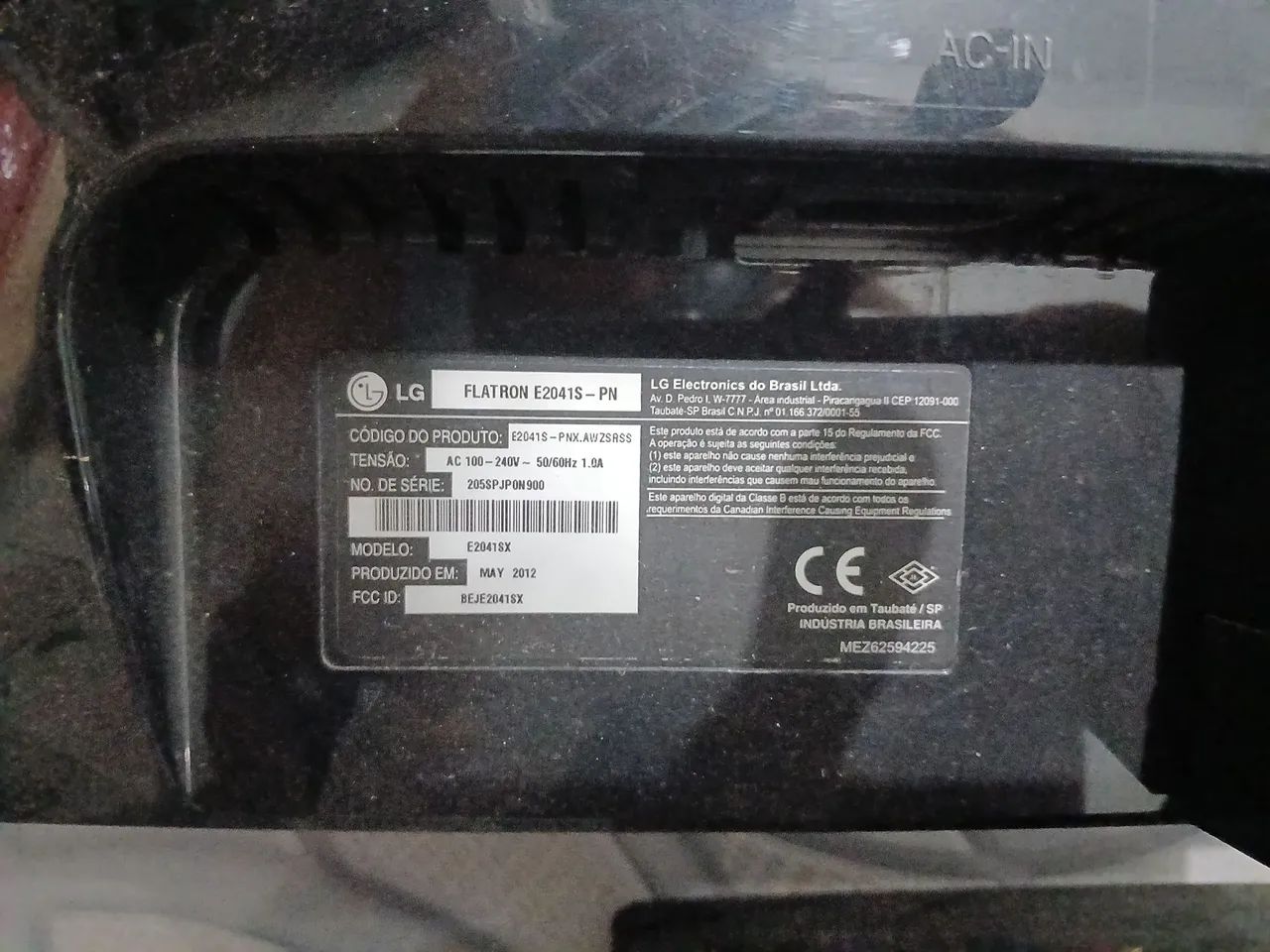 Monitor LG Flatron E2041 mancha tela - Foto 2