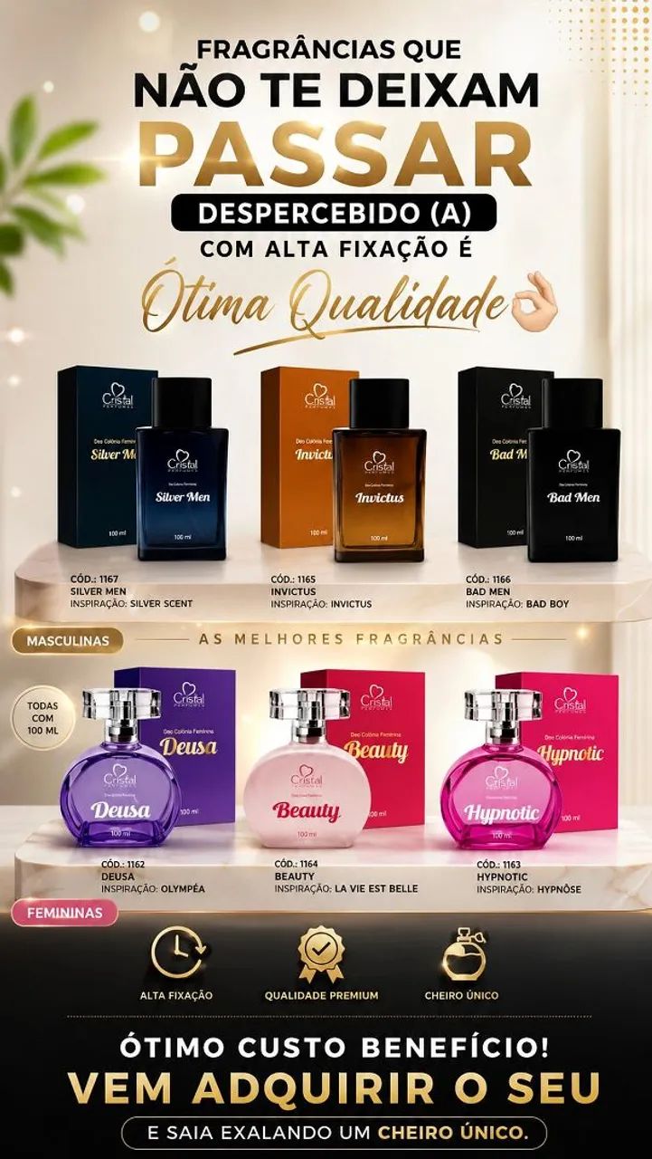 Perfume feminino / masculino 
