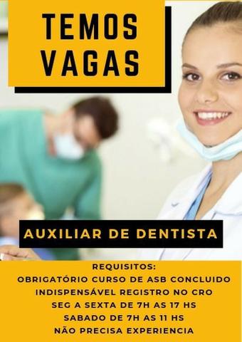 Vaga para ASB (Auxiliar de Saude Bucal)