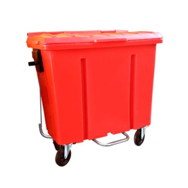 Container para Lixo Cap 500 Litros Com Pedal e Rodas