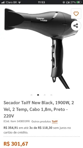 Secador Taiff Black