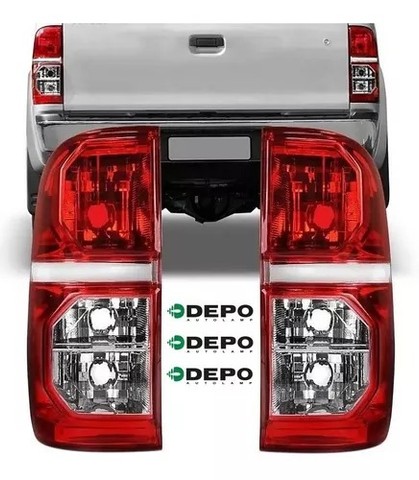 Par Lanterna Traseira Toyota Hilux Srv 2012 a  2015 Depo - Foto 2