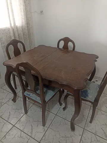 Conjunto Mesa E Cadeira Madeira Macica com Preços Incríveis no