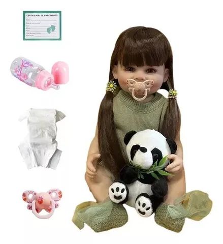 Boneca Bebê Reborn 100% Silicone - Foto 4