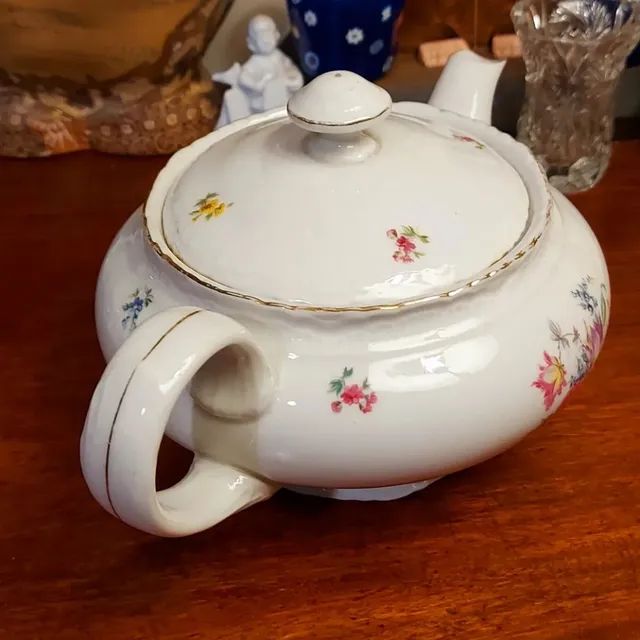 Antigo bule em porcelana Tcheca  - Foto 3