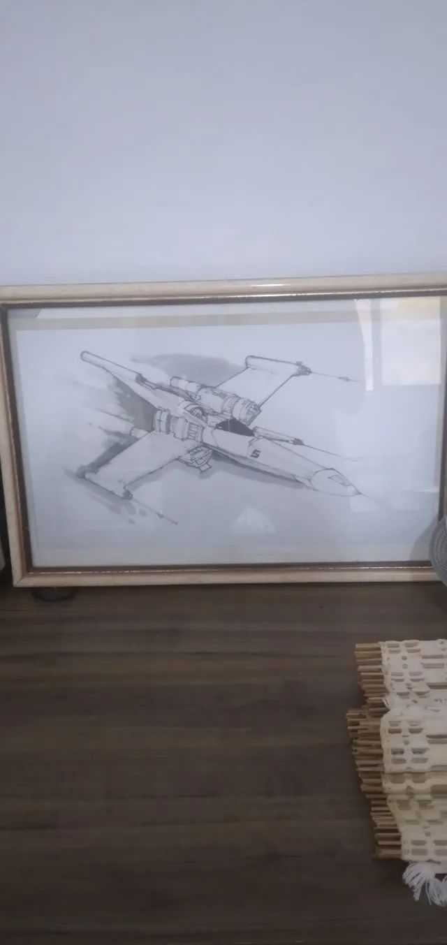 Quadro Star Wars X-Wing Ship Colécionavel da editora Salvat edição de 2013 - Foto 2