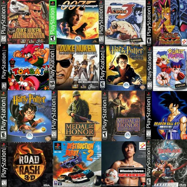 Lista com todos os jogos para Playstation 1