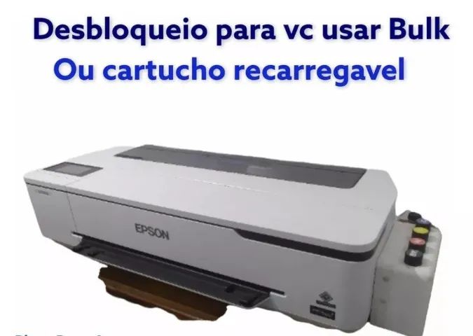 impressora plotter epson surecolor t3170 ( instalação do bulk ) - Foto 4