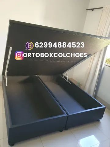 Cama Box Baú Queen Size estrutura reforçada - Foto 4