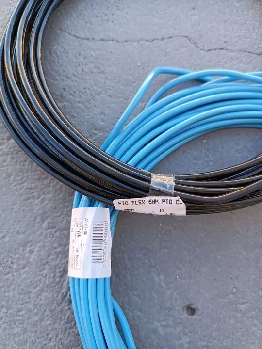 Cabo Elétrico Novo. Fio 6 mm flexível - 20 Metros - Foto 3