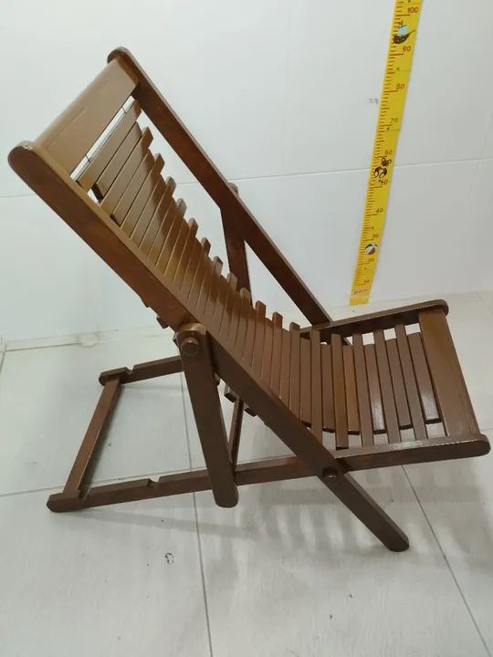 Cadeira de Madeira Dobrável - Foto 4