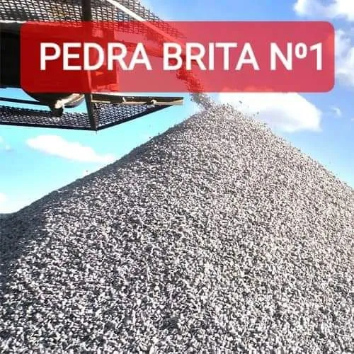 Pedra brita número 1,a tradicional para obras.