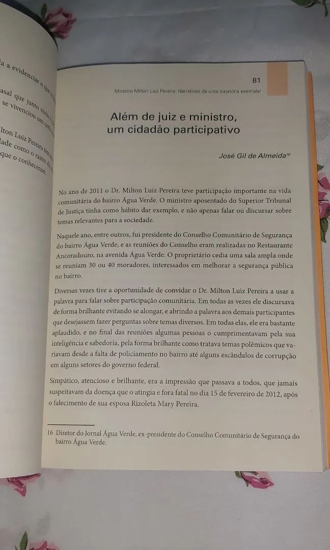 Livro Narrativas de uma Trajetória Exemplar - Milton Luiz Pereira - Foto 4