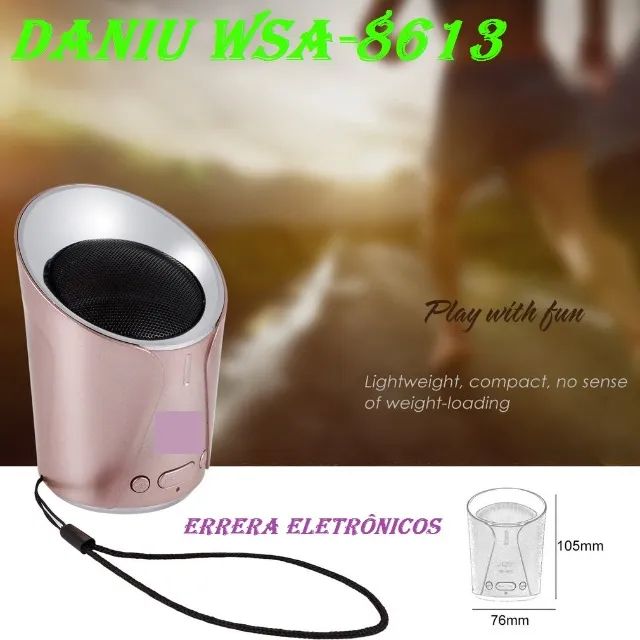 caixa Bluetooth Daniu WSA-8613 ou 8612 original portátil e lindo design ,radio FM