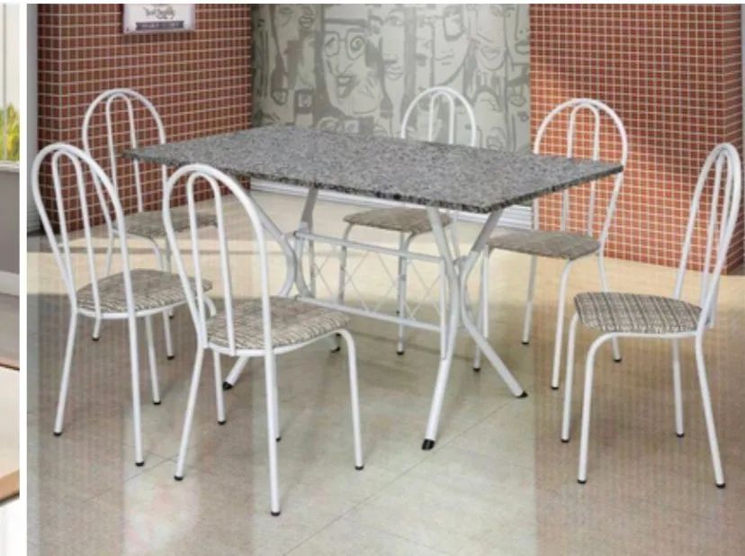 Conjunto com 6 cadeiras 