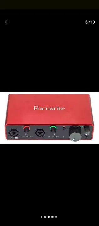 INTERFACE DE ÁUDIO Focusrite Scarlett 4i4 (3ª geração) Interface de áudio MIDI USB C - Foto 5