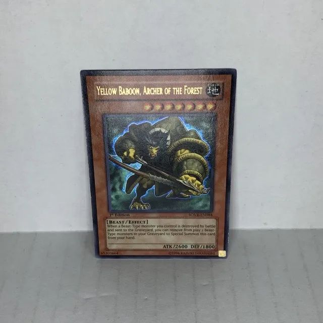 Yugioh!!! Yellow Baboon, Archer Of The Forest (ultra Rare) S