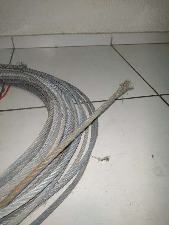 Cabo de aço - Linha de vida +/- 40 metro - Foto 3