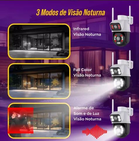 Câmera Smart Wi-fi  3mp Dupla à Prova D'água - Foto 4