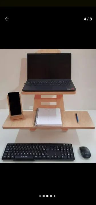 Suporte Desk para Trabalhar em Pé. Computador, Notebook, TV. - Foto 5