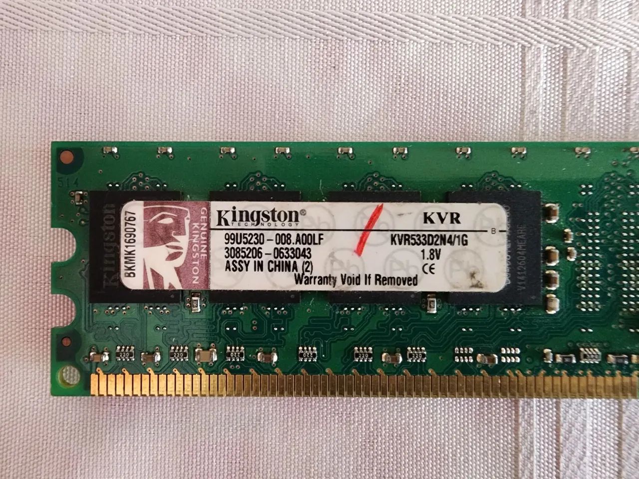 Memória RAM Kingston DDR2 1GB nova - Foto 3